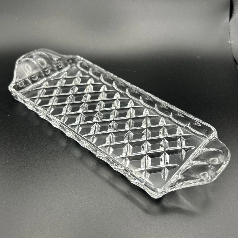 Vintage Tray for Mini Shakers  American Clear Butter Dish Base Replacement